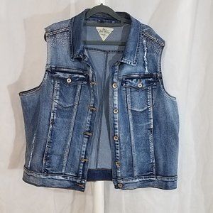 LIKE NEW Dkin Denim Vest Sz 2X